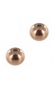 Stainless steel Bead 5mm Rosé gold